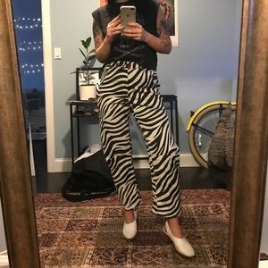 NILI LOTAN Emerson Pant in zebra size 4